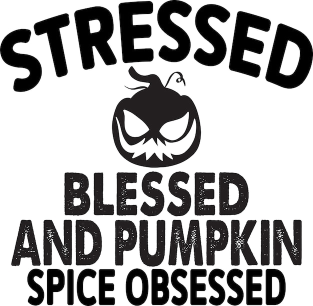 Halloween Typography Design Printing For T shirt Mug Banner Poster etc