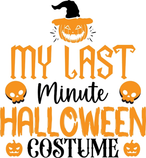 Halloween Typography Design Printing For T shirt Mug Banner Poster etc
