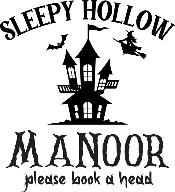 halloween typography design printing for t shirt mug banner poster etc