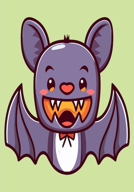 Halloween vampier 2D clipart vector ontwerp