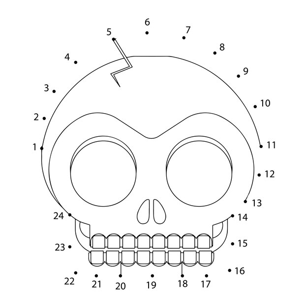 Halloween Van punt naar punt voor kinderen
