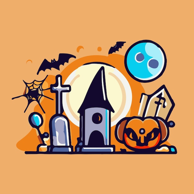 Halloween vector achtergrond