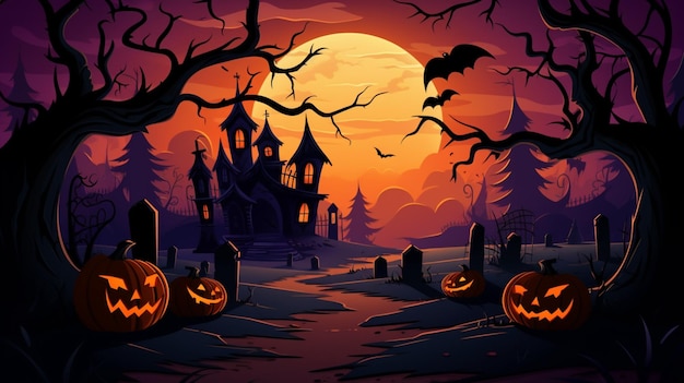 Vector halloween vector achtergrond