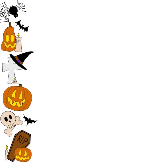 Halloween vector frame for banners and promote