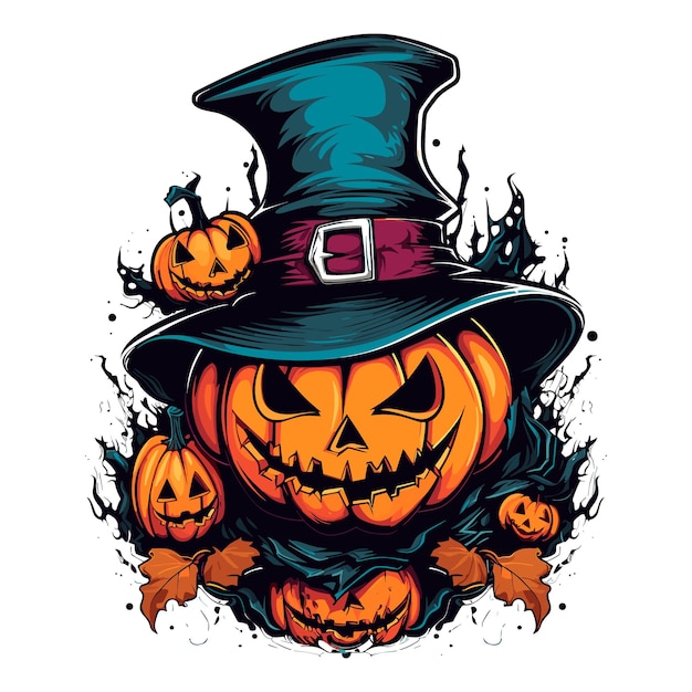 Halloween vector illustration pumpkin