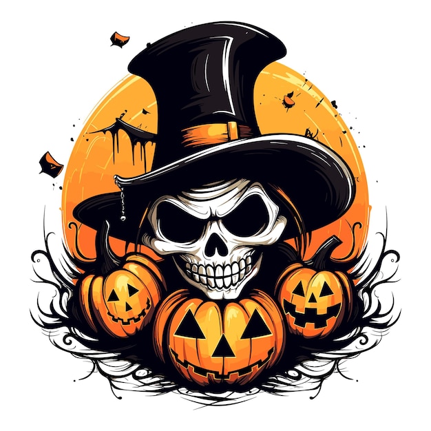 Halloween vector illustration pumpkin