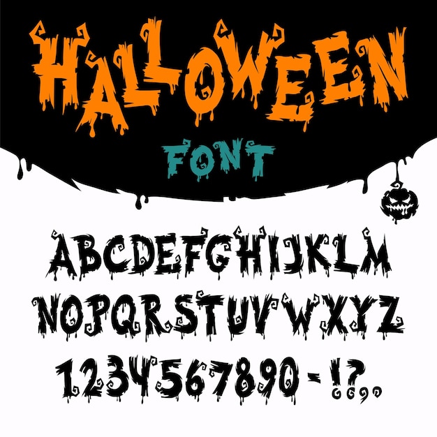 Halloween Vector Lettertype