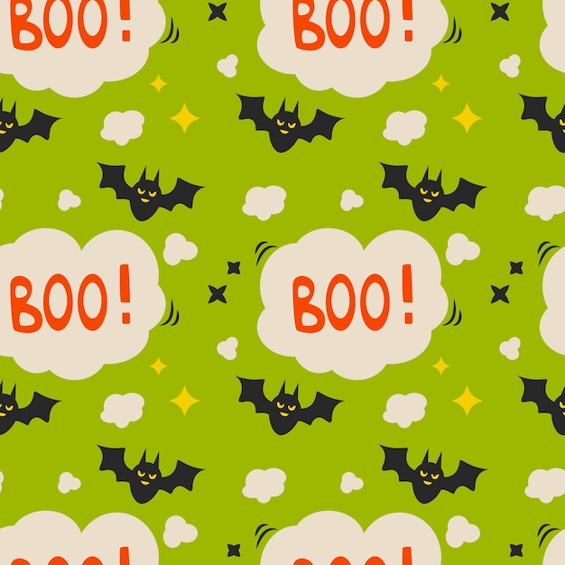 Halloween vector pattern Endless texture can be used for wallpaper fill pattern background