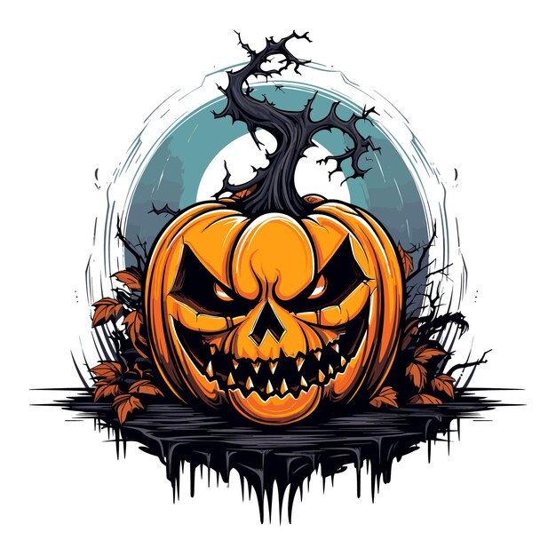 Halloween vector for t shirt design