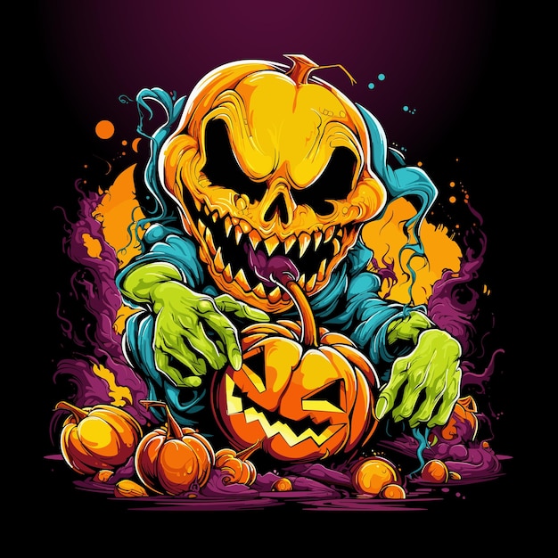 Halloween Vector T-shirt Kunstontwerp