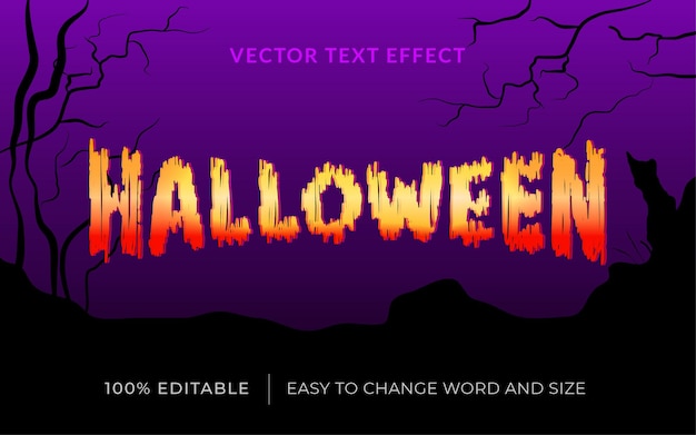 Halloween vector teksteffect