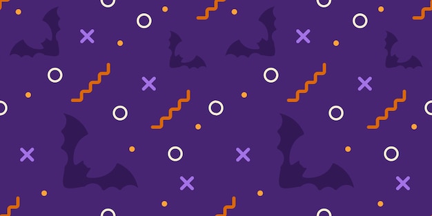 Halloween-vectorachtergrond. Naadloos patroon