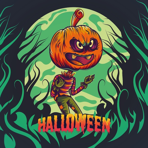 Halloween vectors illustrations emojis and patterns