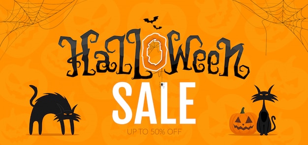 Halloween verkoop promotie Banner