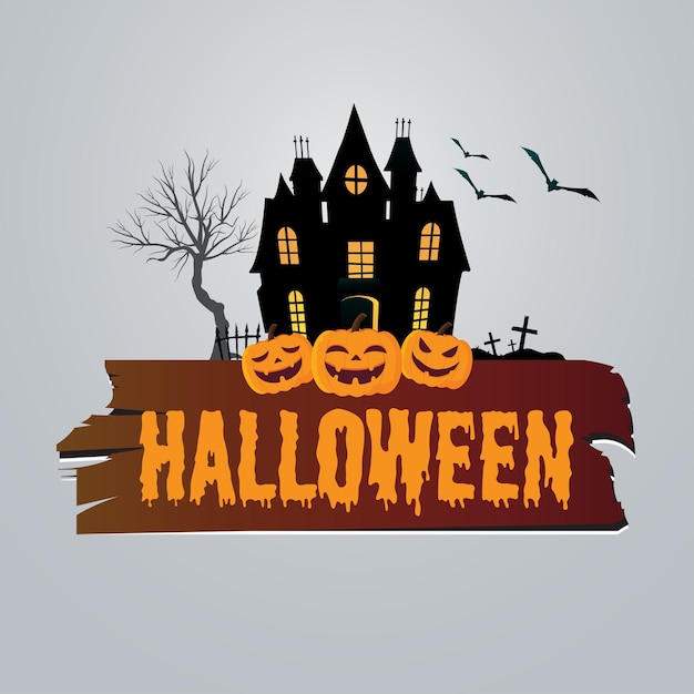 Halloween verkoop tag korting tag ontwerp