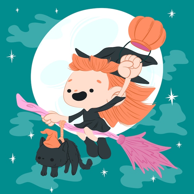 Halloween viering illustratie