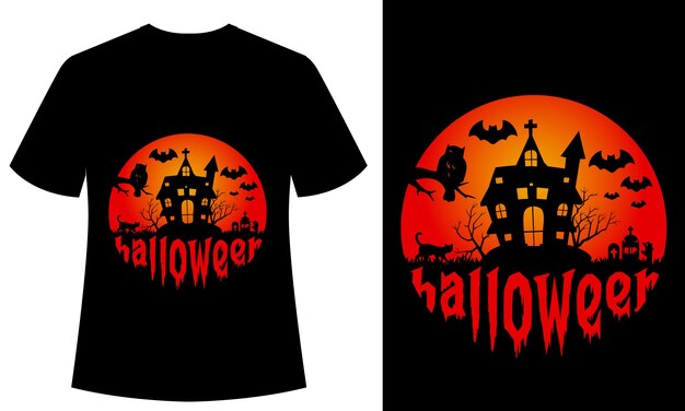 Halloween Vintage en Retro T-shirtontwerp