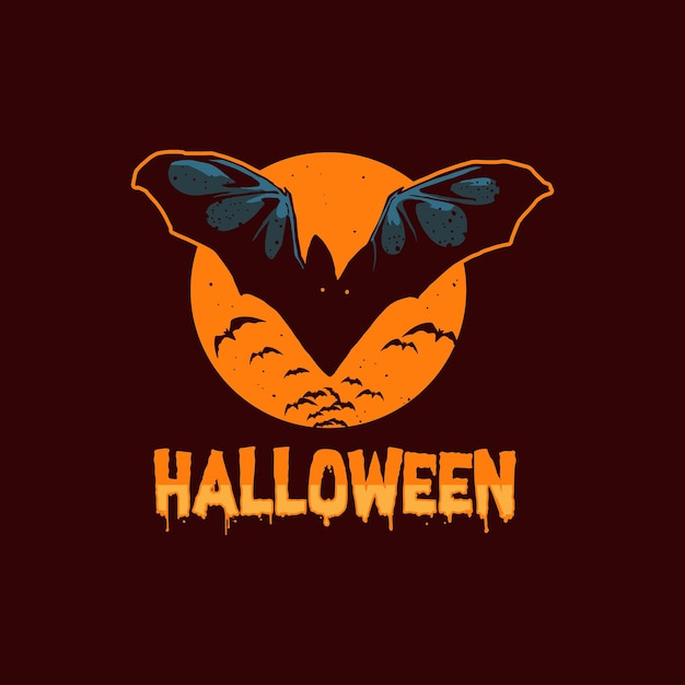 Halloween vleermuizen illustratie