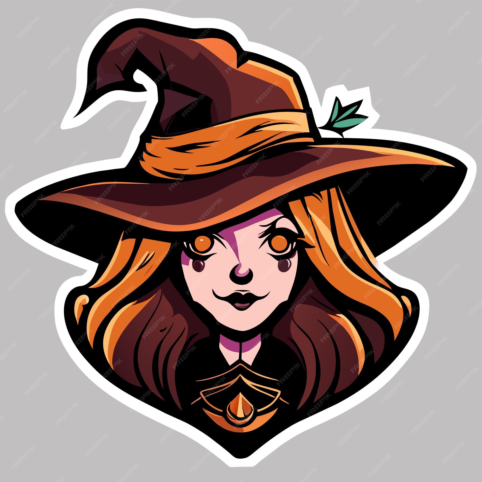 Premium Vector  Halloween witch girl twitch scarecrow hand drawn cartoon  sticker icon concept isolated illustration