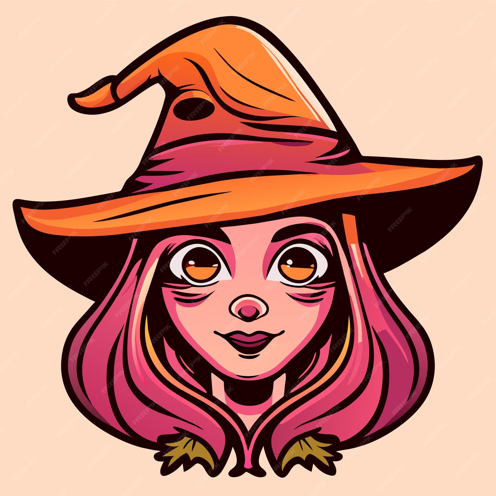 Premium Vector  Halloween witch girl twitch scarecrow hand drawn cartoon  sticker icon concept isolated illustration