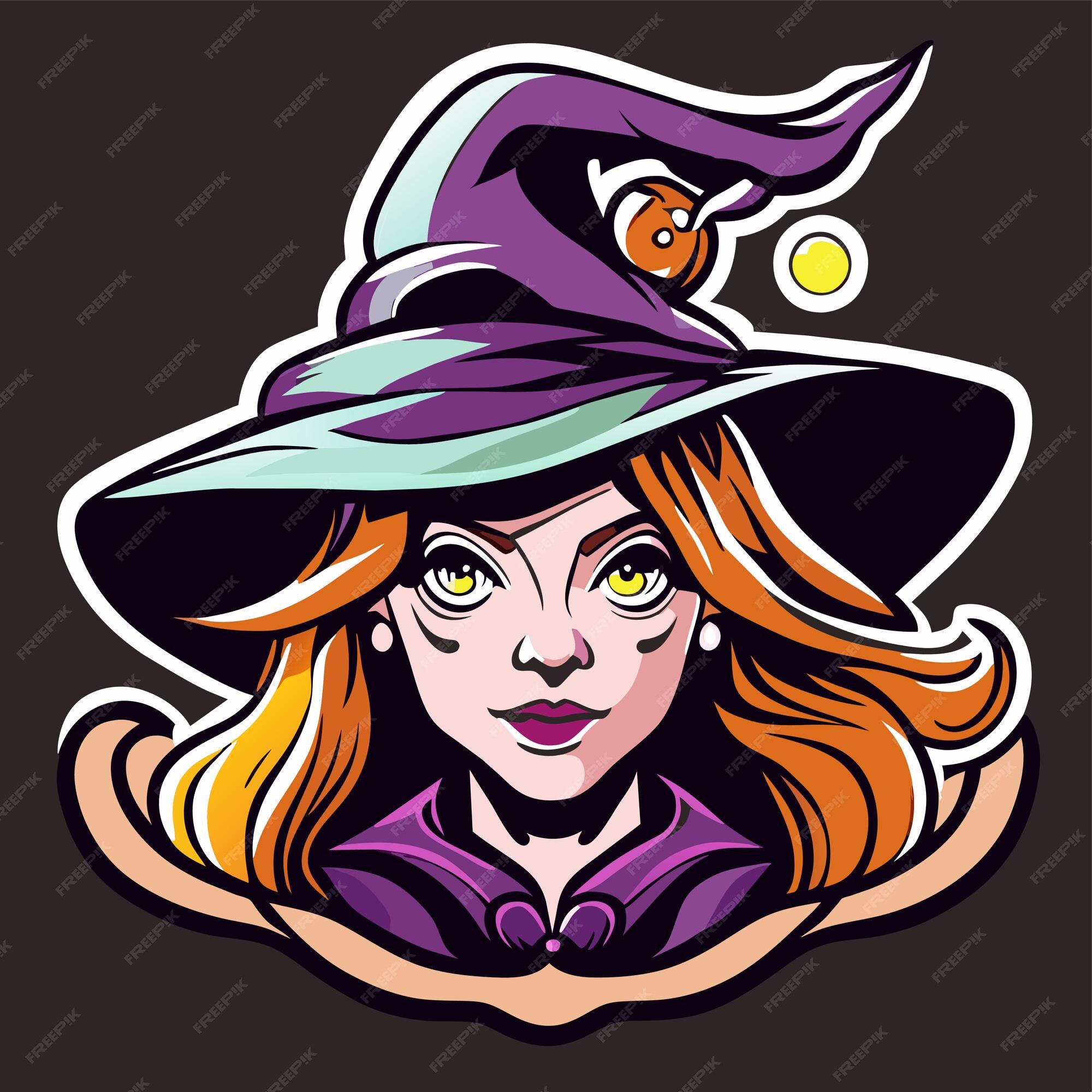 Premium Vector  Halloween witch girl twitch scarecrow hand drawn cartoon  sticker icon concept isolated illustration