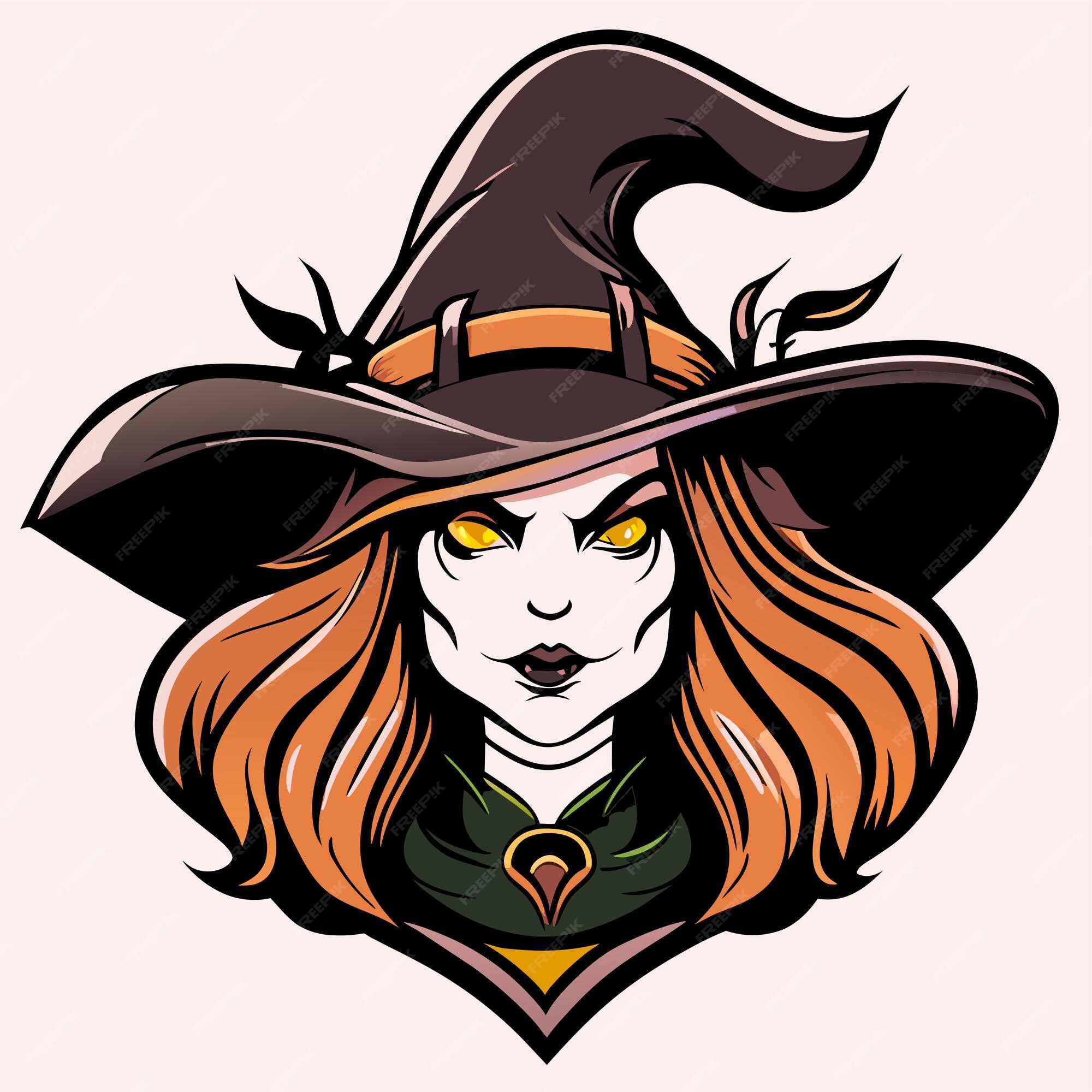 Premium Vector  Halloween witch girl twitch scarecrow hand drawn cartoon  sticker icon concept isolated illustration