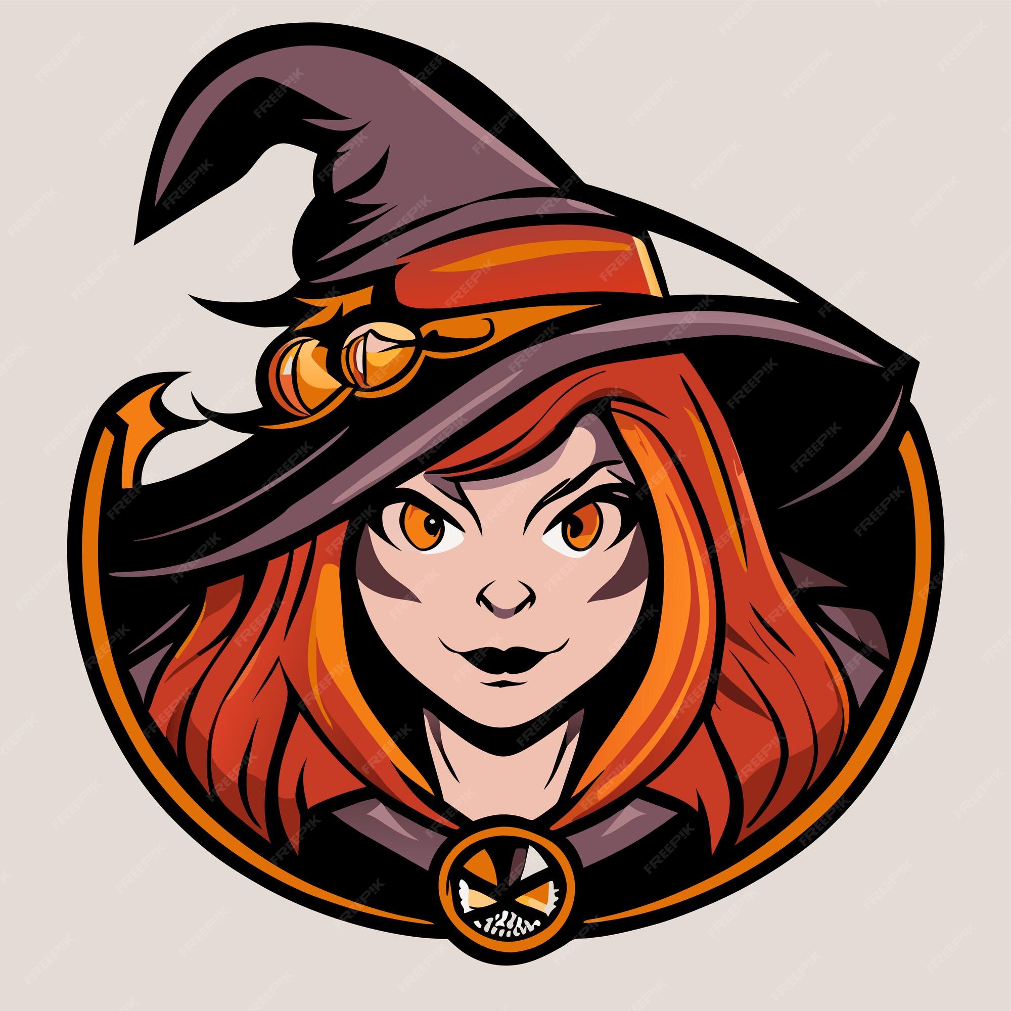 Premium Vector  Halloween witch girl twitch scarecrow hand drawn cartoon  sticker icon concept isolated illustration