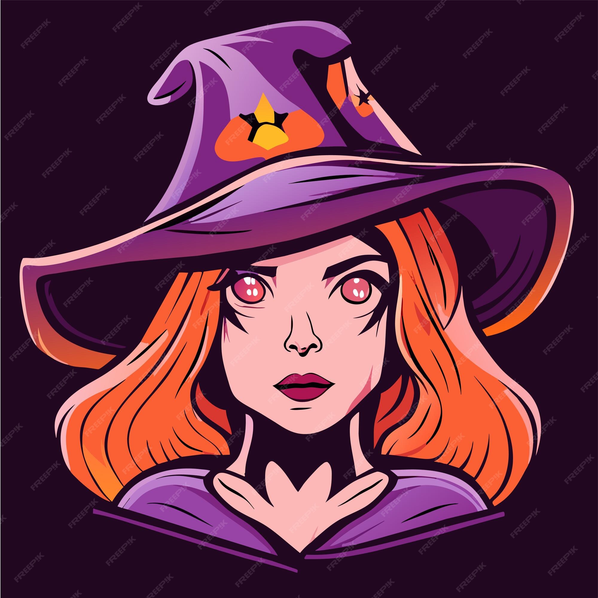 Premium Vector  Halloween witch girl twitch scarecrow hand drawn cartoon  sticker icon concept isolated illustration