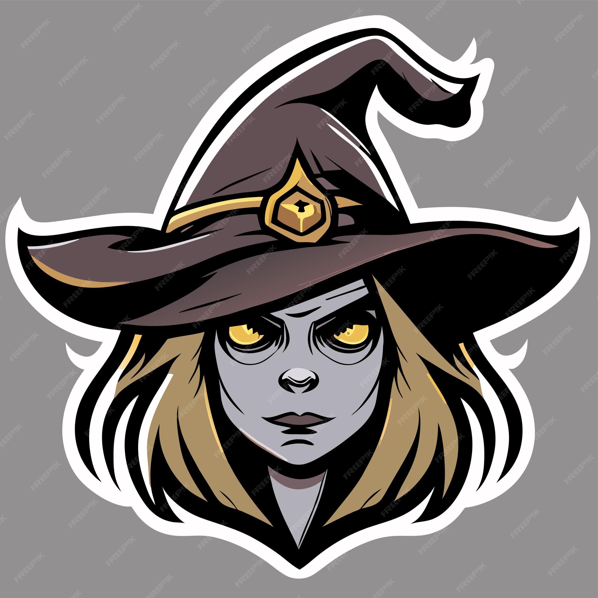 Premium Vector  Halloween witch girl twitch scarecrow hand drawn cartoon  sticker icon concept isolated illustration