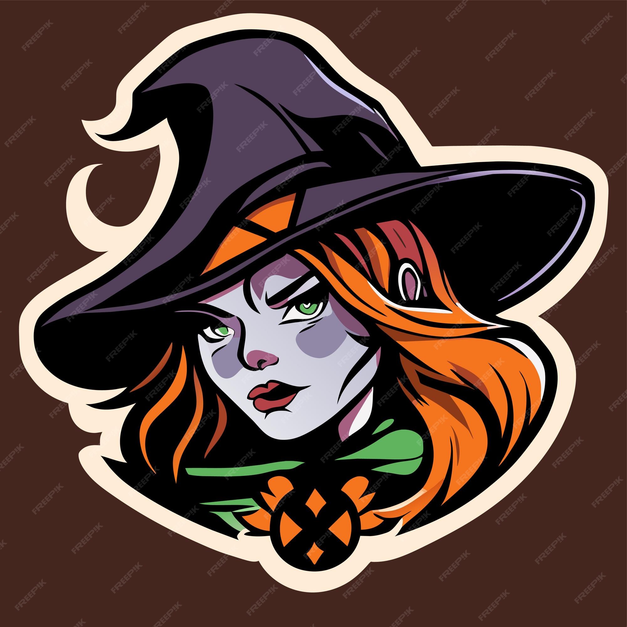 Premium Vector  Halloween witch girl twitch scarecrow hand drawn cartoon  sticker icon concept isolated illustration