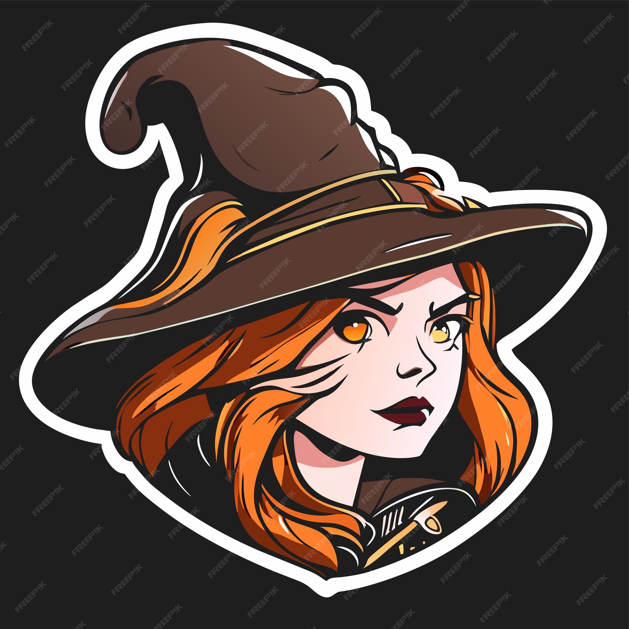 Premium Vector  Halloween witch girl twitch scarecrow hand drawn cartoon  sticker icon concept isolated illustration