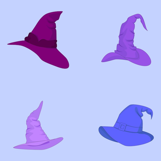 Vector halloween witch hat