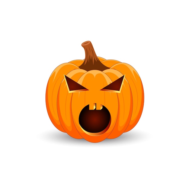 Хэллоуин с тыквой на лице плакат вечеринки урожая векторное изображение