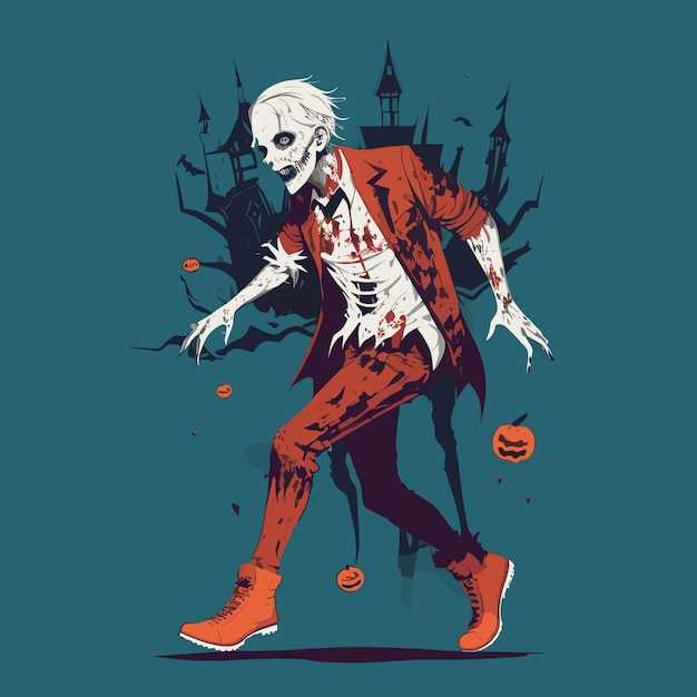 Halloween zombie design