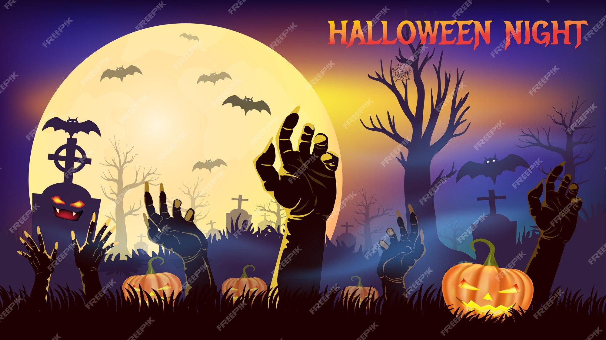 Halloween A Zombie Rising From The Ground (tradução) Royalty Free SVG,  Cliparts, Vetores, e Ilustrações Stock. Image 22787319