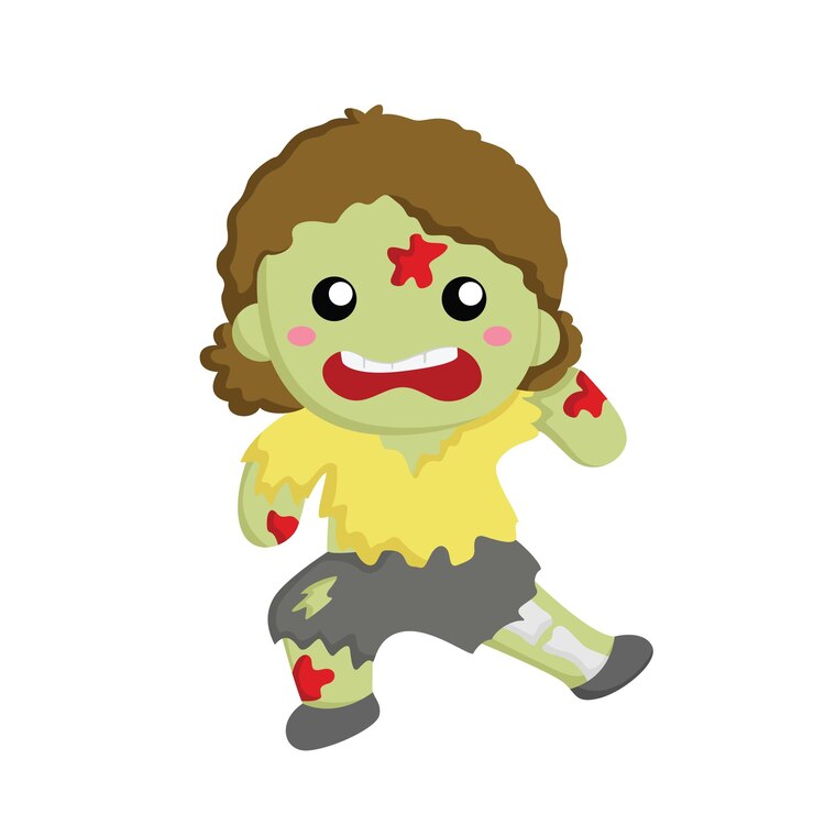 Vector ハロウィーン ゾンビ子供パーティー イラスト ベクター クリップアート