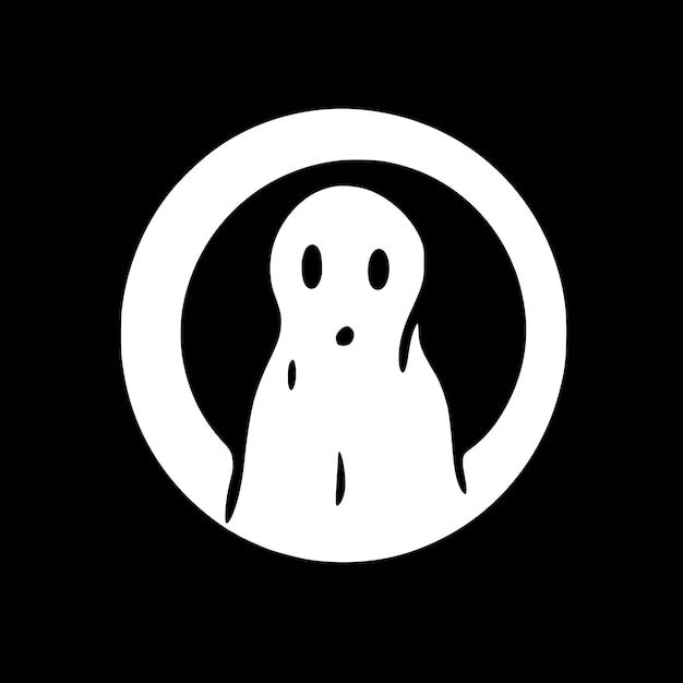 Halloween Zwart-wit geïsoleerd icoon Vector illustratie