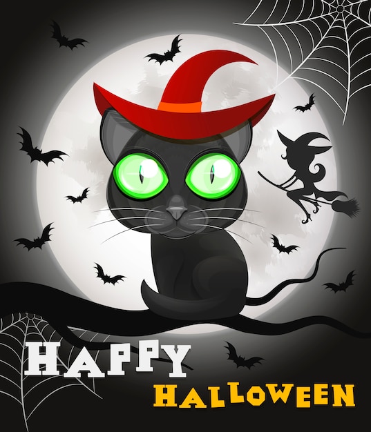 Halloween zwarte kat