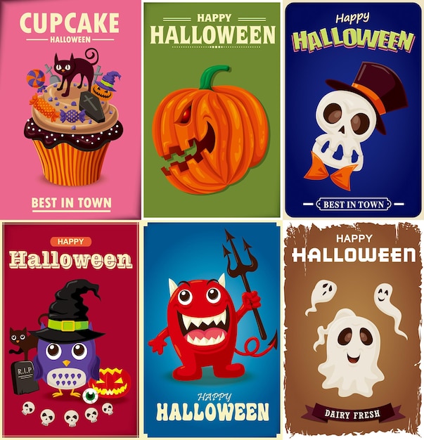 halloweenthemed graphic elements