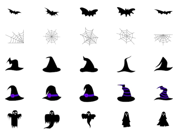 Vector hallowen set 1