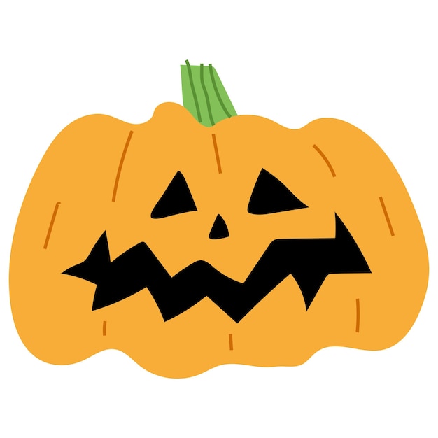 Vettore hallween pumpkin singolo 5