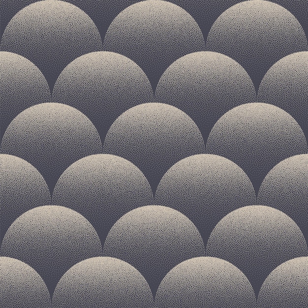Halve cirkels schaal traditionele aziatische naadloze patroon vector abstracte achtergrond