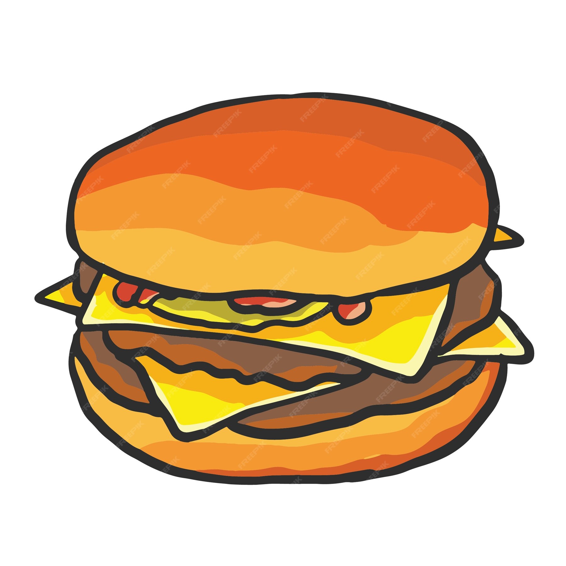 Burger Cutlet cartoon
