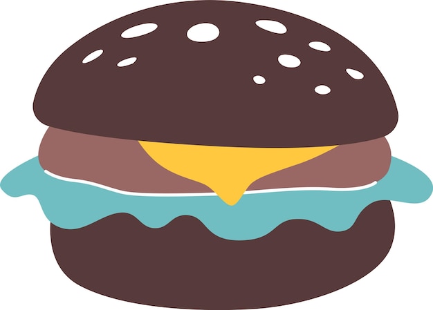 Vector hamburger fastfood