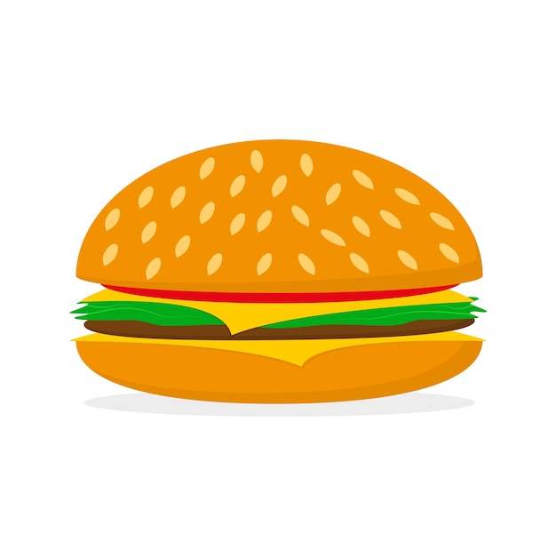 Vector hamburger icon vector illustration