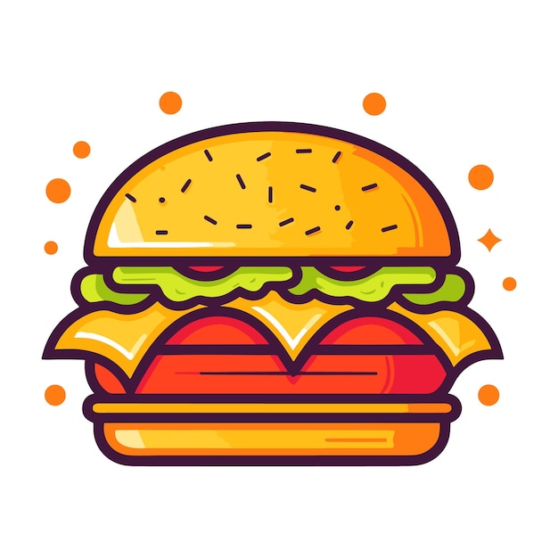 Hamburger illustratie vector