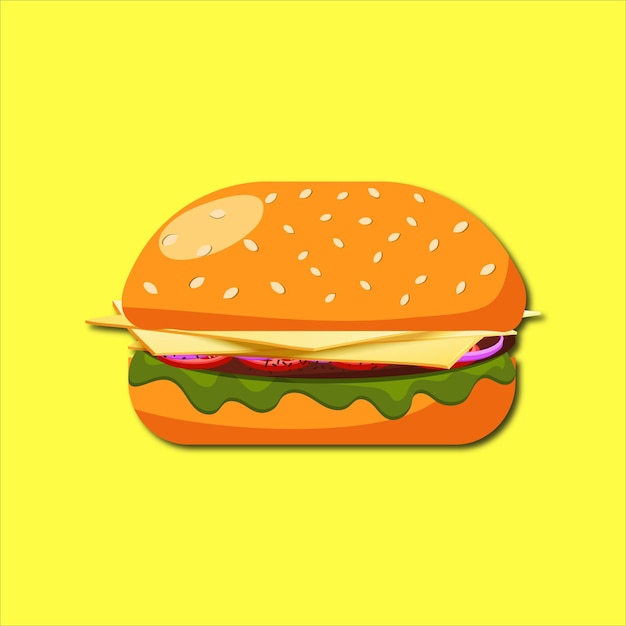 Hamburger illustratie