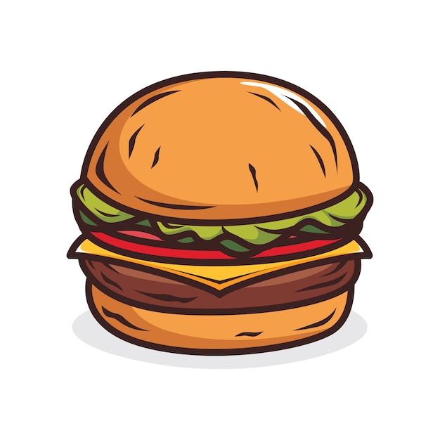 Hamburger illustratie