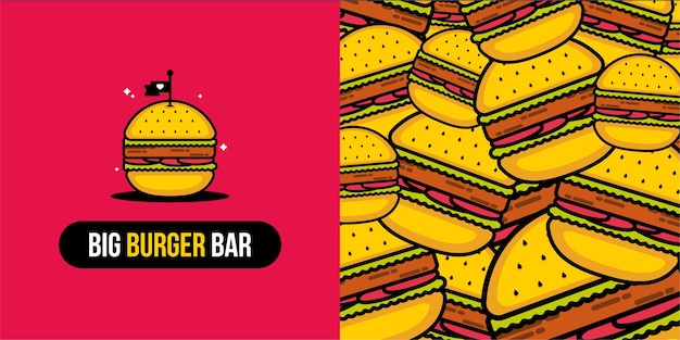 Hamburger logo ontwerp vectorafbeelding