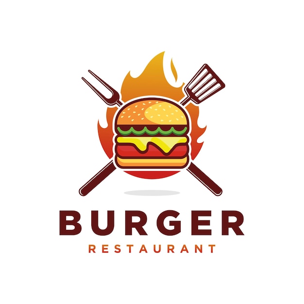 Hamburger logo vector art design